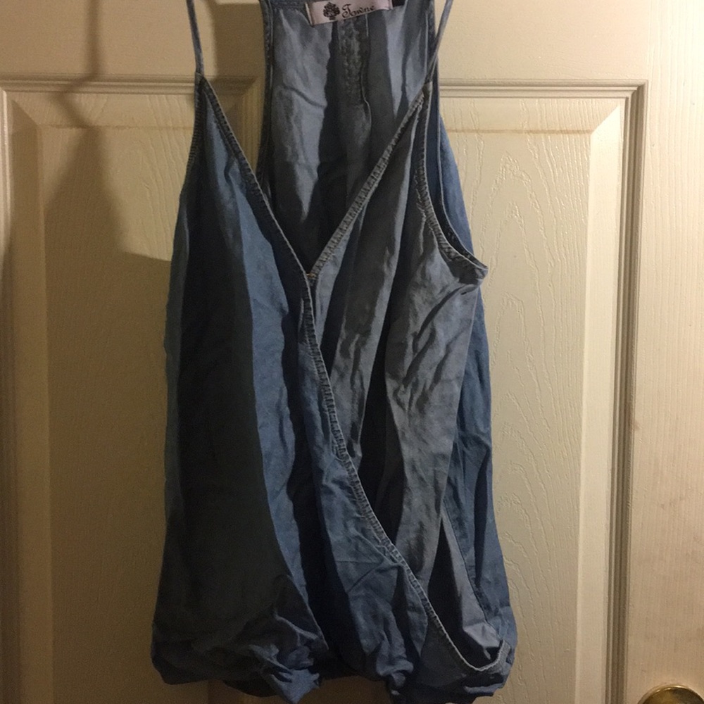 Towne denim tank